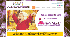 Desktop Screenshot of cambridgedaynursery.co.uk